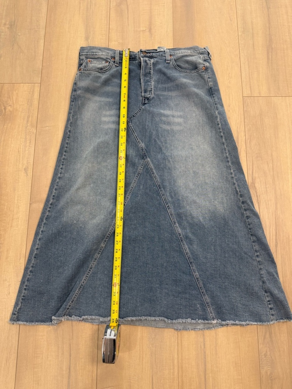 Vintage Levi's Light Blue Denim Skirt - Junior - Picture 5 of 6
